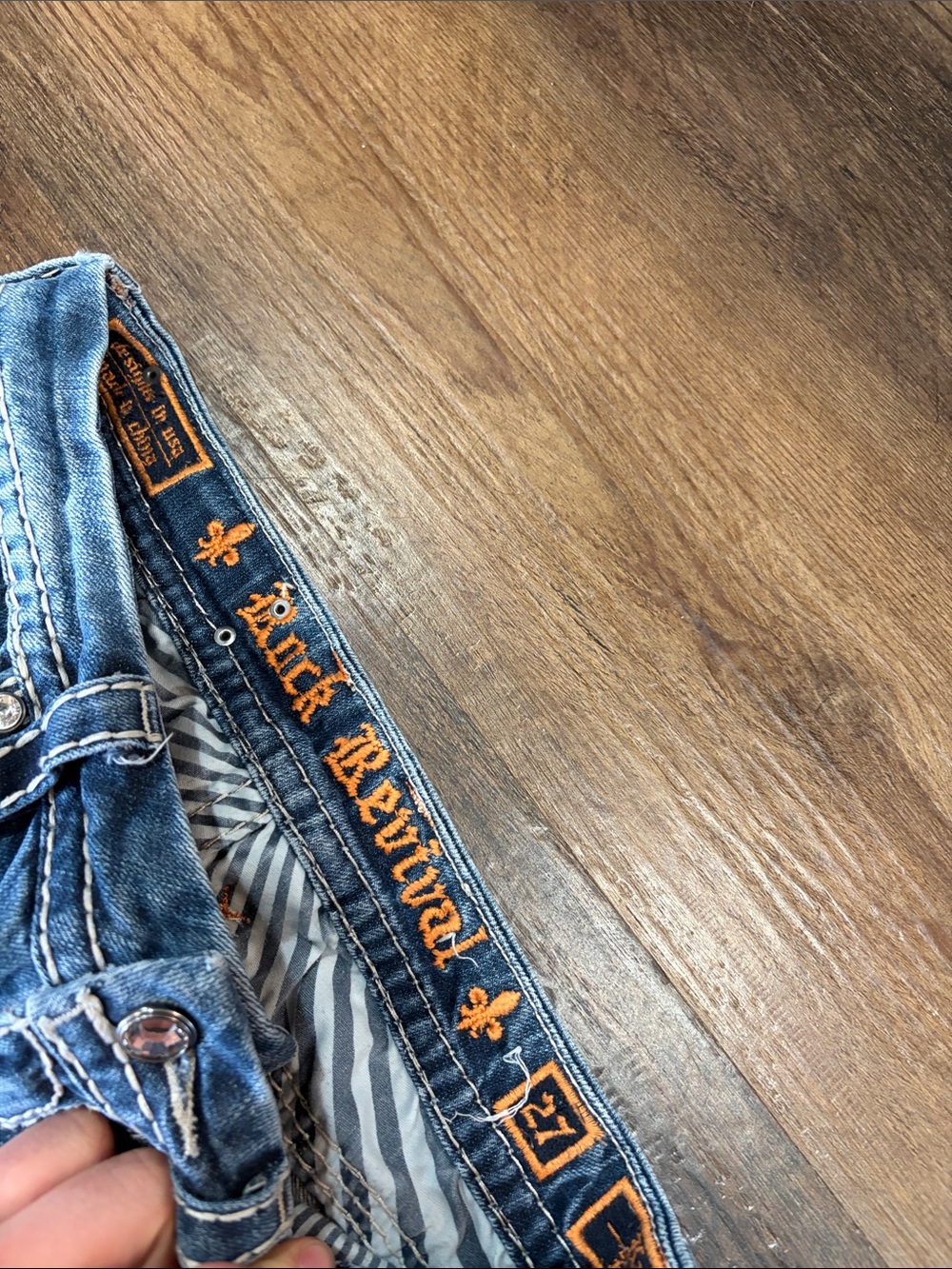 Rock Revival Faded Blue Flare Jeans - Picture 2 of 3